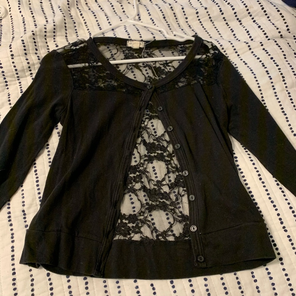 Black button up shirt